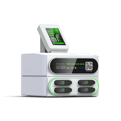 Fast Charging Station with Stack Station Pax Pos Sharing Power Bank Vending Machine Mobile Phone Charging Kiosk Rental System