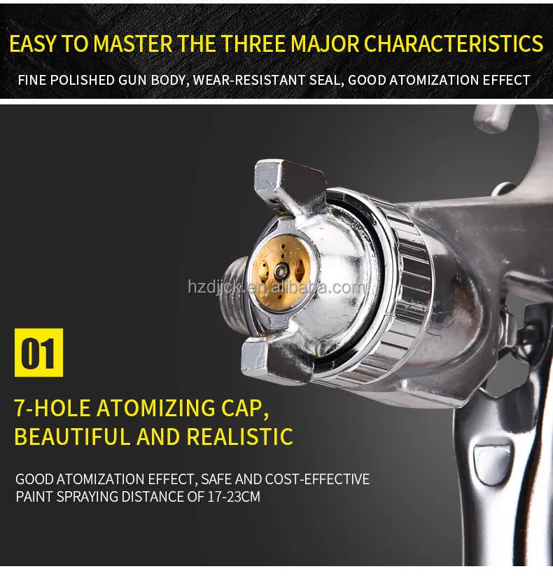 Portable DIY Industrial Automotive Latex Painting Tool Handheld Pneumatic Spray Paint Can for Auto Painting Power Spray Guns