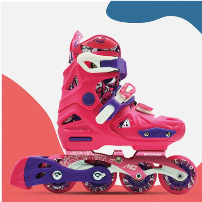 Factory Hot Sale Children's Freestyle Inline Skates 4 Wheels Adjustable Outdoor Electric Roller Skates ABEC-9 Bearings PP Shell