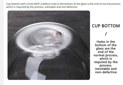 Double Wall Glass Cup Heat Insulation Transparent Handmade Tea Drink Cups MINI Whisky glasses Espresso Coffee Mug