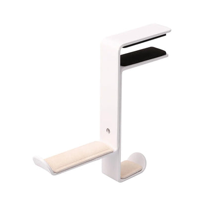 POYATU Desk Mount Universal Office Hanger Gaming Headphone Stand Bracket Display Rack Headset Holder Space Saving Table Clamp