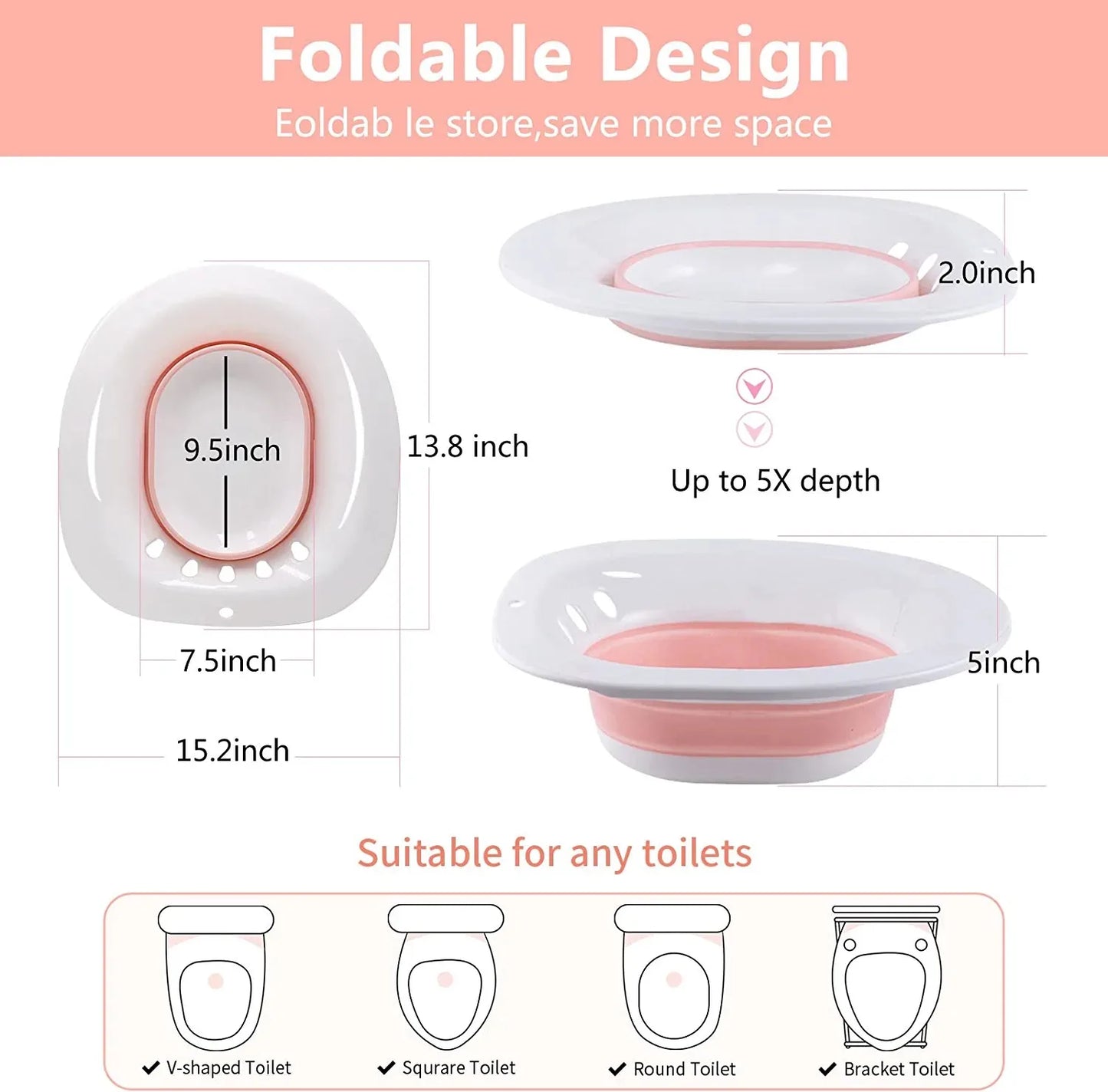 Wholesale Maternity Recommending pp Healthy Material Postpartum Women Pudentum Cleaning Socking Bath Over Toilet Sitz Bath