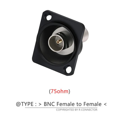1pc BNC Female Socket Adapter Panel Mount Chassis Connector D-type Soldering free 50ohm/75ohm Audio&Video Jack