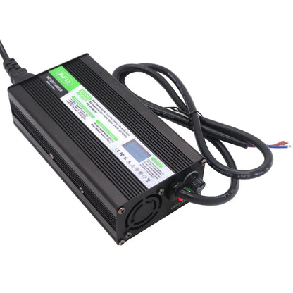 Factory Outlet 67.2V 6A Lithium Battery Charger With OLED Charging Display for 16S 59.2V Lithium Battery 60V Battery Charger
