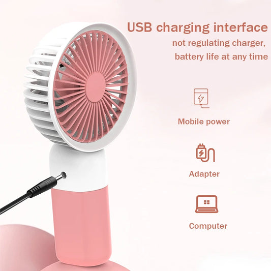 Summer Sale Portable Mini Fan Usb Rechargeable Mini Ventilador Air Cooler Hand Held  Small Handheld Mini Ventilateur