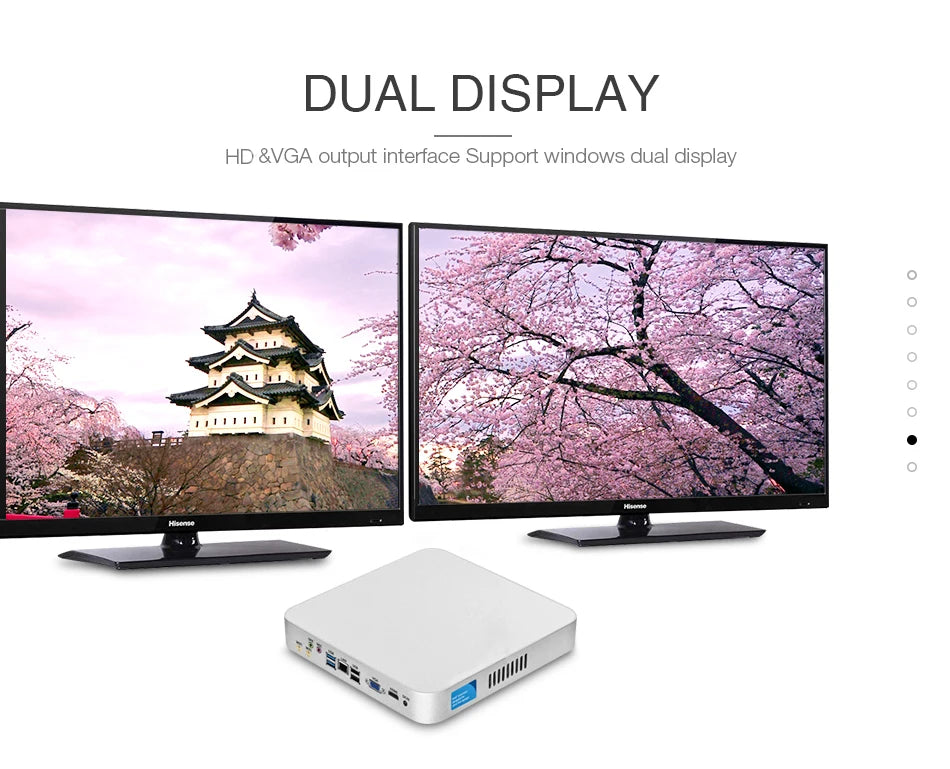 Mini PC HTPC Core i5 3317U 4200U Windows 10 Cooler Fan 8G RAM DDR3L Gaming Mini Computer HDMI Wifi Office Home Desktop minipc