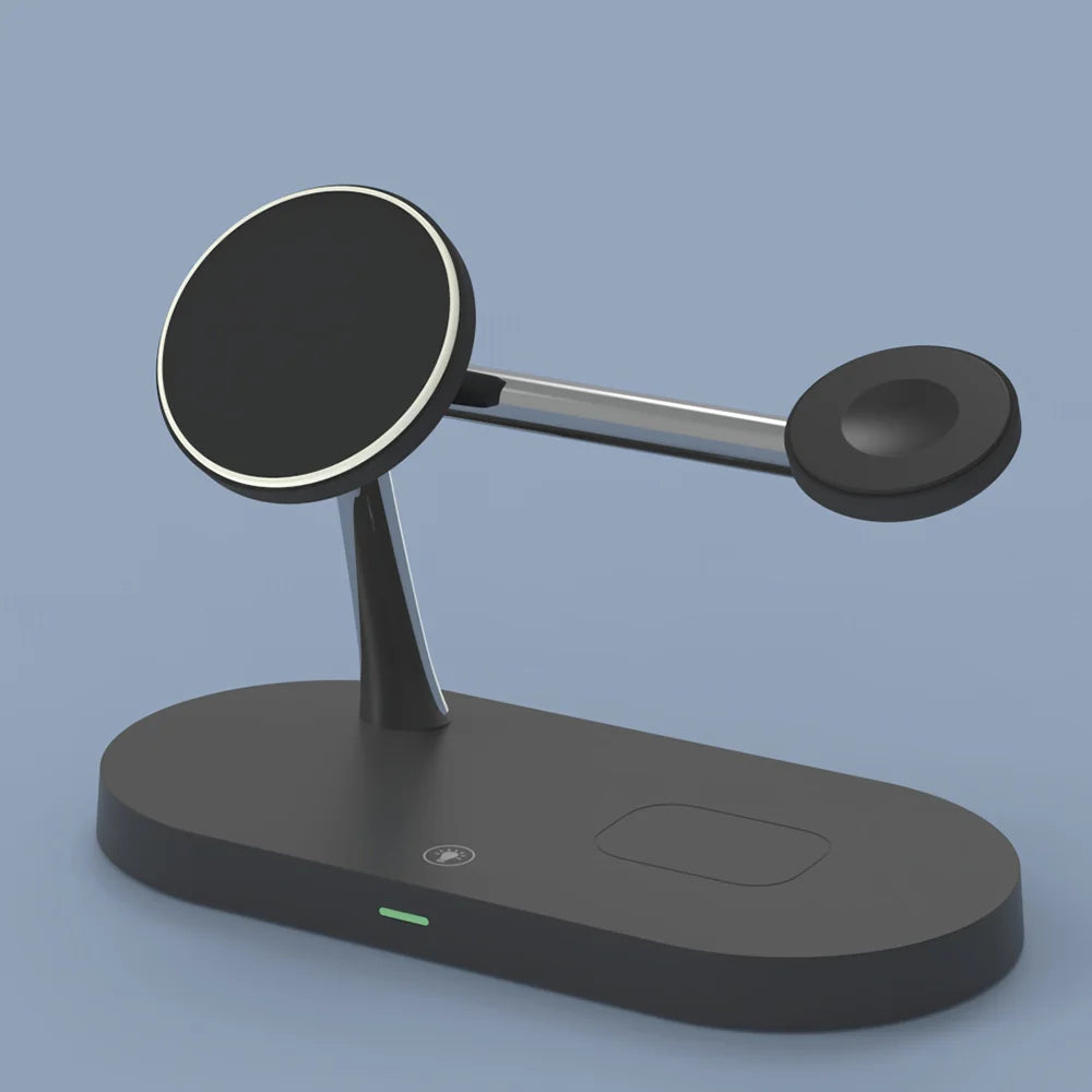 Five-in-One Smart 3 Chip Wireless Charger 15W Fast Charging for Multiple Mobile Devices at the Same Time