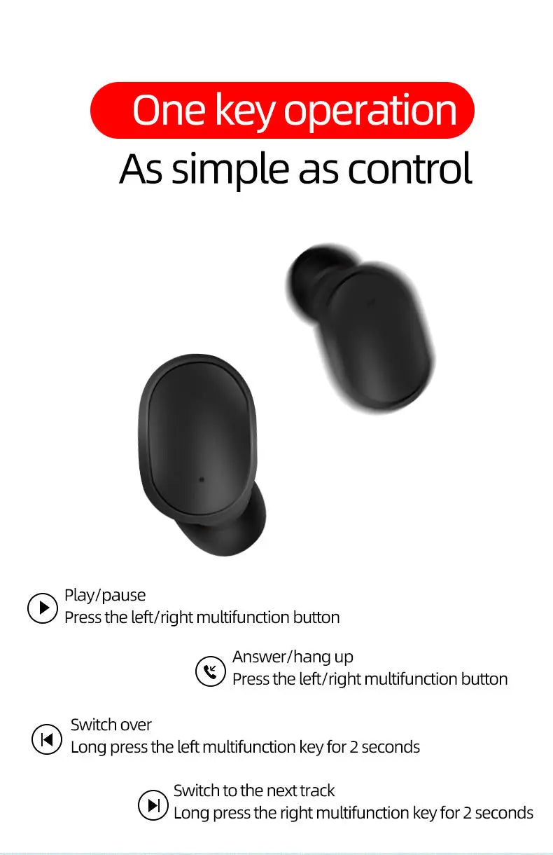 VALDUS BT 5.0 A6S TWS Boat Wireless in Ear Gaming Earphone Noise Cancelling Mini Sport Waterproof Earbuds Headphones