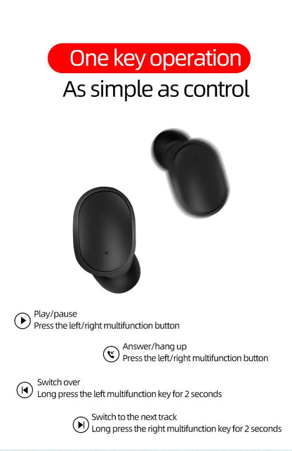 VALDUS BT 5.0 A6S TWS Boat Wireless in Ear Gaming Earphone Noise Cancelling Mini Sport Waterproof Earbuds Headphones