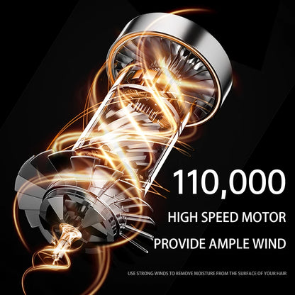 Professional 1600W DC Motor Brushless Hair Dryer High-Speed Bladeless Blow Styling Tool