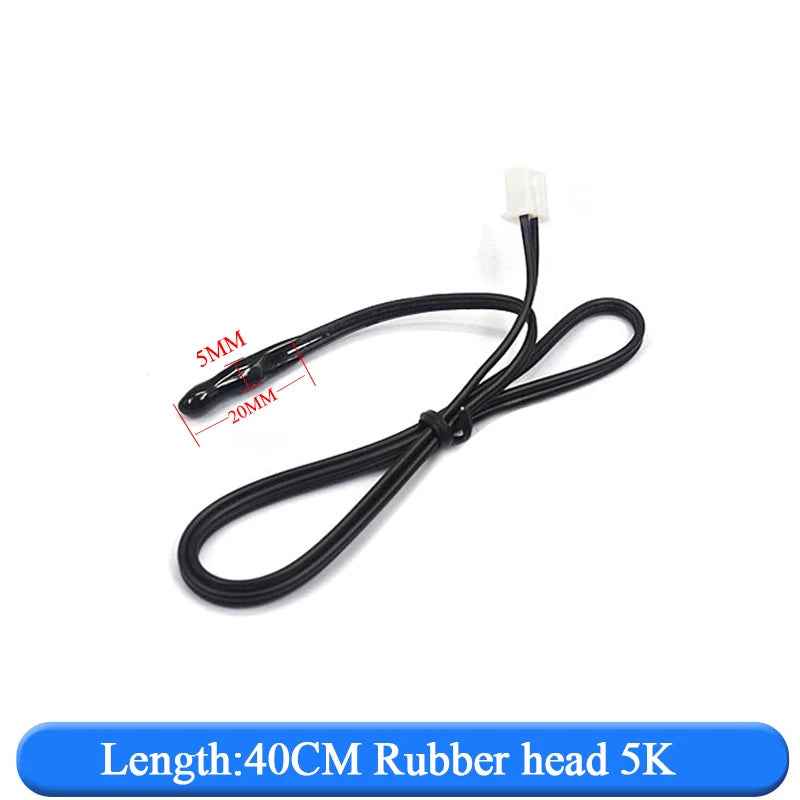 Air Conditioning Temperature Sensor 5K 10K 15K 20K 25k 50K Air Conditioner Tube Sensor Rubber Head Copper Head