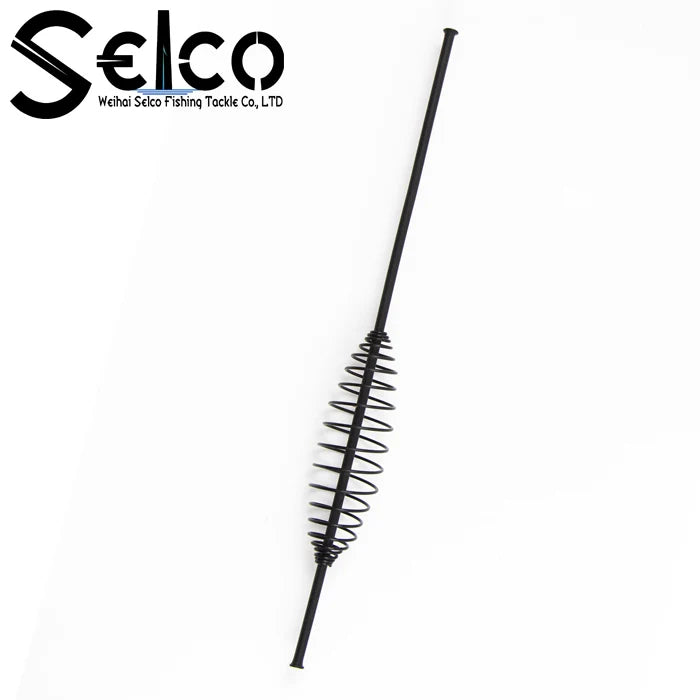 Selco Carp Fishing Method Spring Wire Inline Feeder with Lead Sinker High-quality Metal Open-ended Spring  Fishing Bait  Feeders