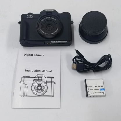 Winait Max 48Mp Photographing Camera With 3.0''Tft Display 16X Digital Zoom Dslr Camera