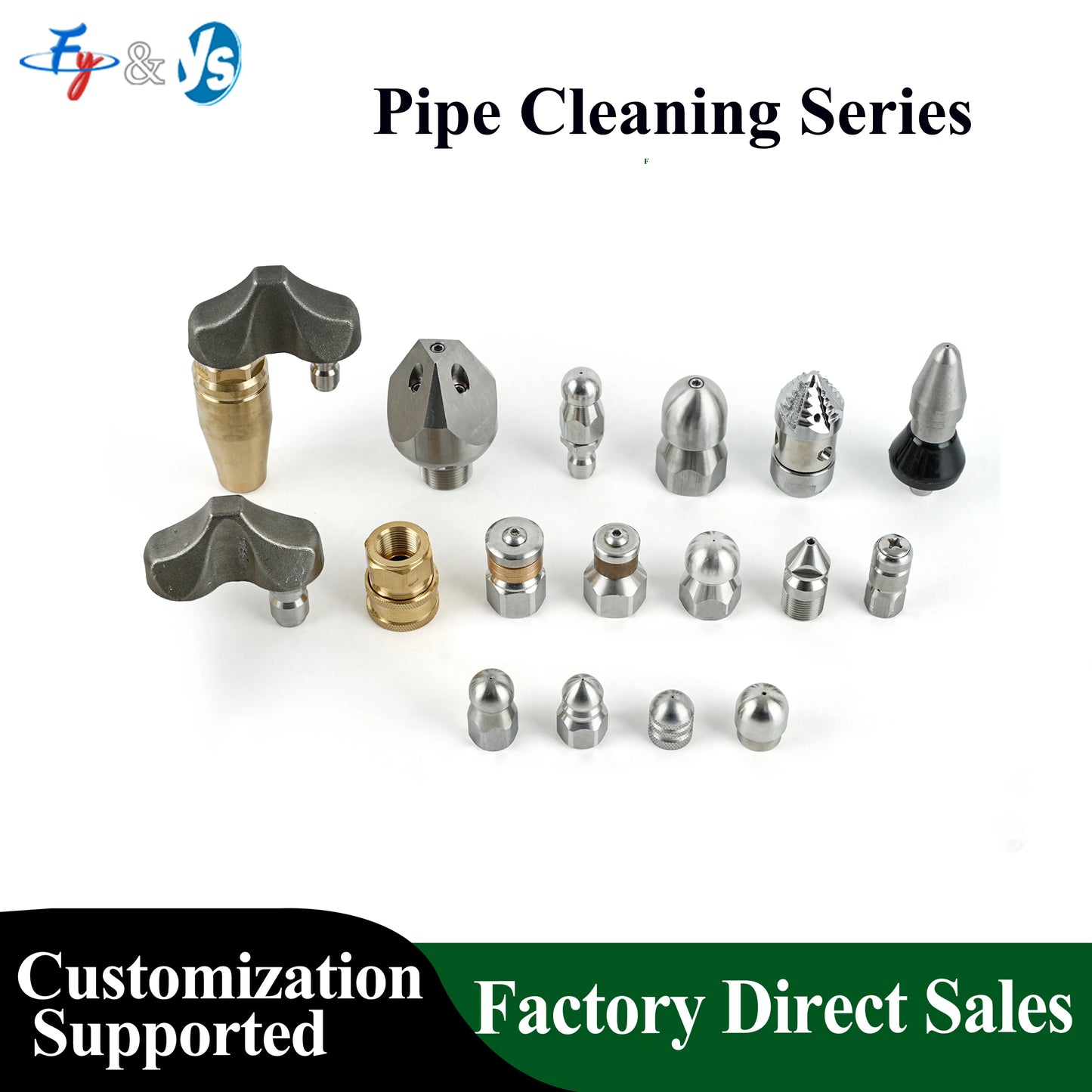 Stainless Steel 1/4'' High Pressure Quick Connect Spray Turbo Nozzle 360° Rotating for Car Washer Water Gun