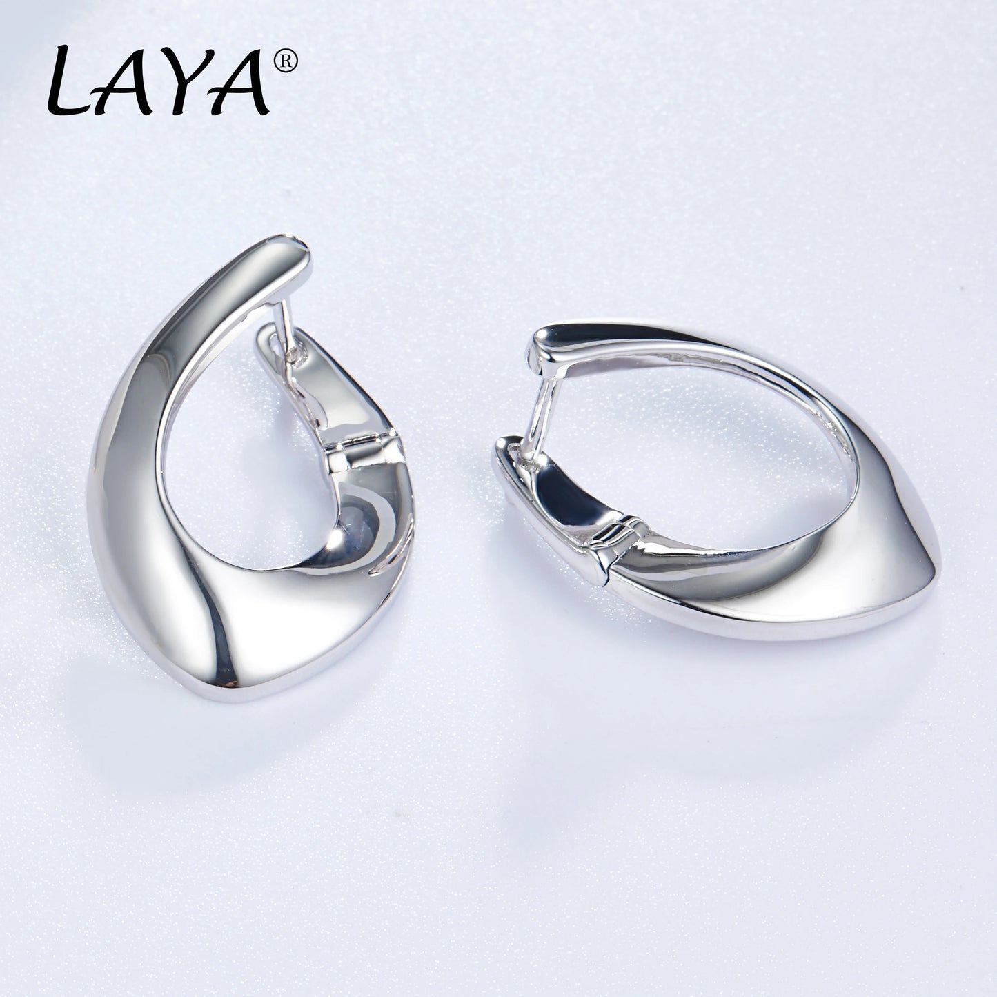 LAYA Drop Earrings For Women Mother's Day Oval Shape Personalized Design 925 Sterling Silver Original Luxury Jewelry 2022 Trend