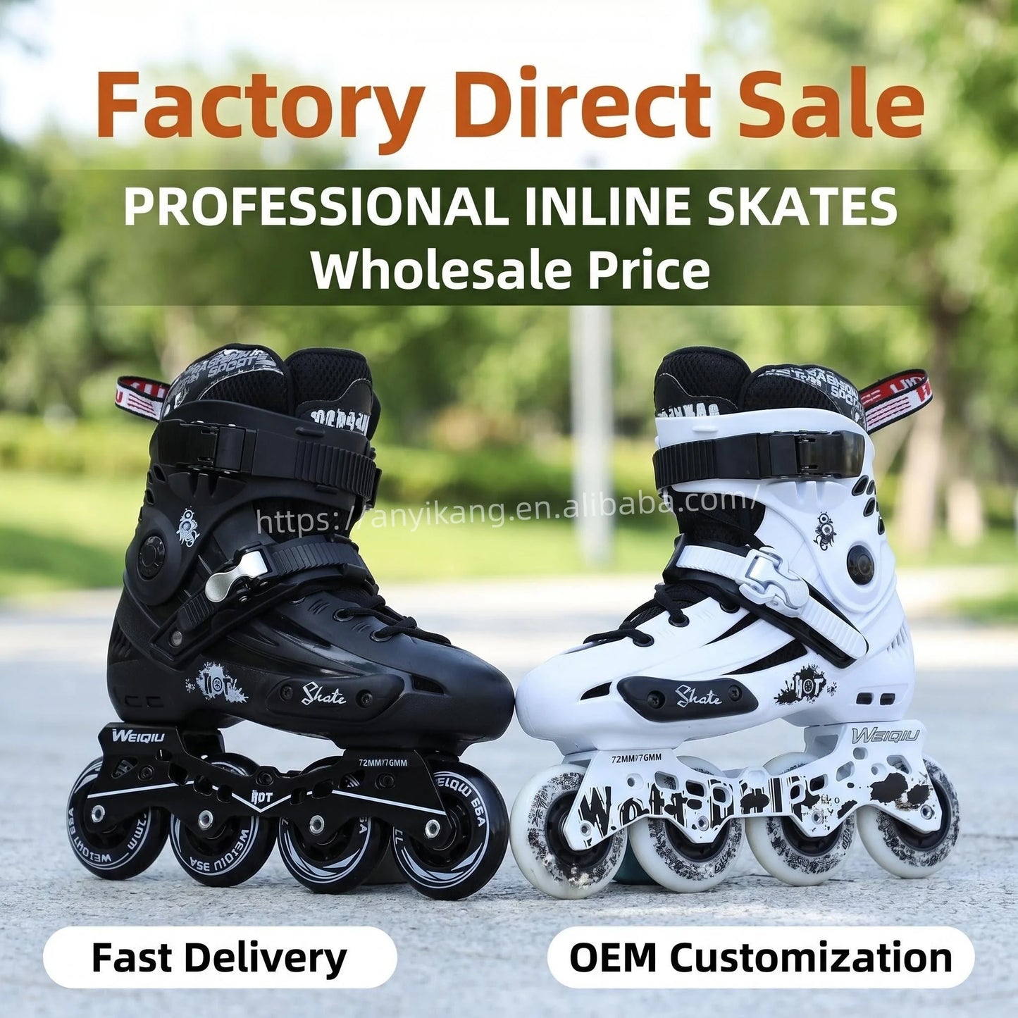 Inline Skates Freestyle Carbon Inline Skates for High-Speed Performance