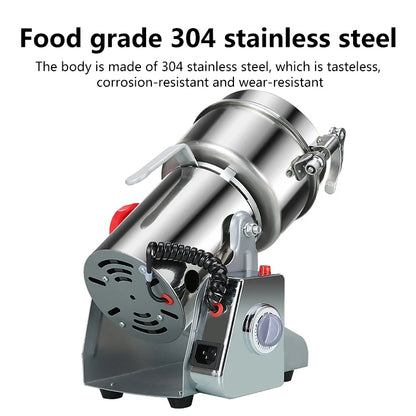 High Quality Small Fully Automatic Household Grain Flour Grinder, Coffee Bean Powder Seasoning Grinder, Grinder
