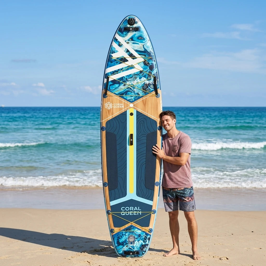 Overseas Spot Hot Selling Inflatable SUP 11'6''*35''*6'' Heat Sealing Technology Stand up Paddle Board for Waterplay Surfing