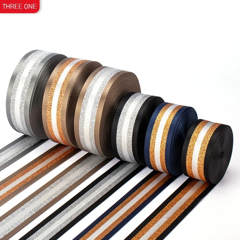 Factory Custom Jacquard Webbing Custom logo Polyester Webbing Bag Shoulder Belt Custom Clothing Accessories Webbing