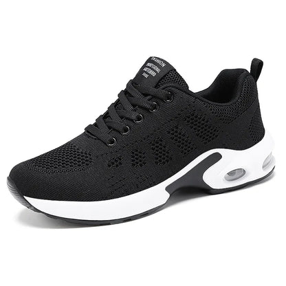 Women's Lightweight Breathable Lace-Up Sport Shoes Casual Outdoor Anti-Slip Sneakers with round Toe for Winter Wholesale