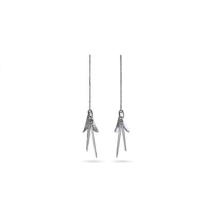 Tibetan Silver Arrow Drop Earrings For Women Trendy Fashion Jewelry E602 Silver Alloy Earrings