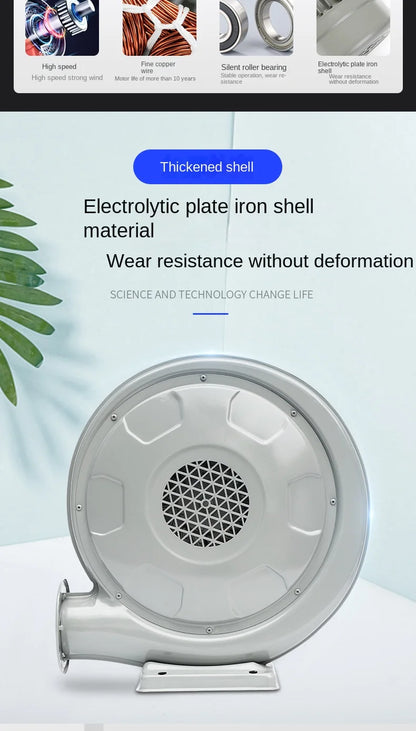 250W Medium Pressure Centrifugal Fan 220V Powerful Industrial Air Blower Free Standing Kitchen Blower OEM/ODM Supported