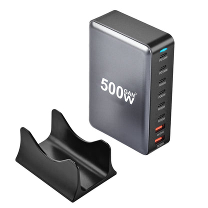New 500w 8 Ports Gan Multi-function Desktop Charger Us Eu Uk Au Adapter Fast Charger for Laptop Mobile Phone 6C2A  Power Adapter