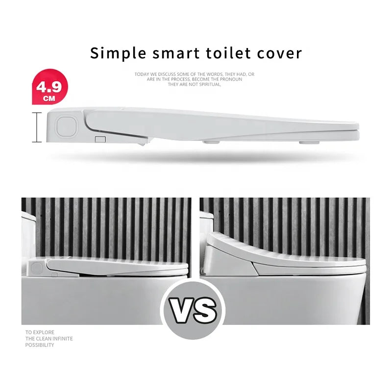 U Shape Ultra Slim Smart Toilet Seat Premium Version Auto Washing Cover Lid Intelligent Heated Toilet Seat With Remote