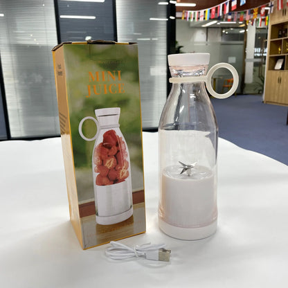 Tiktok Hot Selling Portable 420ml Fruit Ice Mixer Cup Blender USB Charge Juicers Fresh Juice Portable Personal Blender