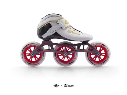 Professional Level Carbon Fiber Inline Speed Skates 5 Colors 110mm*3 PU Alloy Wheel Material Outdoor Speed Roller Shoes Skates