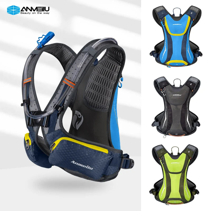 ANMEILU Unisex 5L Lightweight Waterproof Running Sports Bag High Quality Moisturizing Fitness Vest Off-Road Bicycle Riding Bag