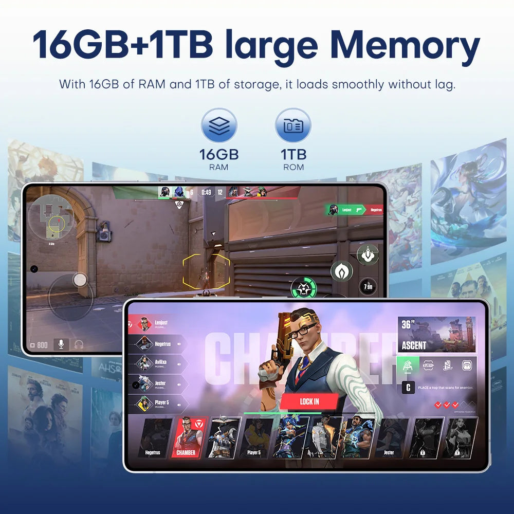 New Androsd S25Ultra Full-screen Smartphone 5g 7.3-snch 48MP+108MP Dual Card Face Recognstson 16GB+1TB Gamsng Telephone