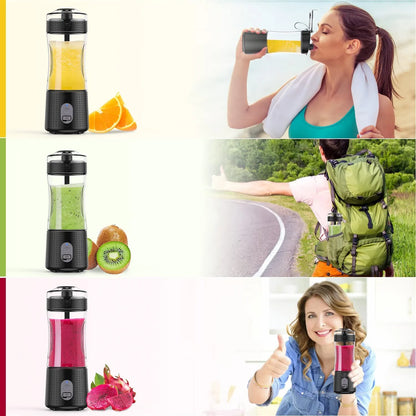2024 Hot Sale DENORGIN A1 Portable Juicer Blender 350ml USB & Battery Operated Household Use with LFGB CE ROHS Certifications