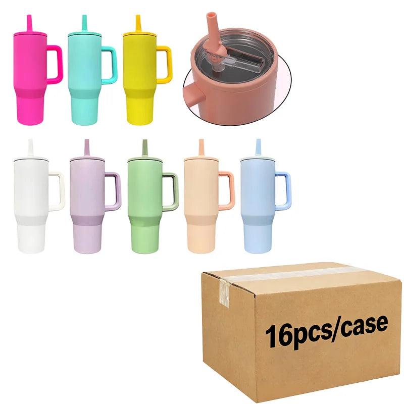 Us in Stock 40 OZ Sparkle Rhinestone Easy Clean Stainless Steel 40OZ Uv Dtf Cup Wraps for Home Office Outdoor Daily Use