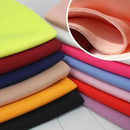 Stretch Spandex Knit Space Cotton Fabric Air Layer for Baseball Jacket Skirt Sewing DIY Face Mask Per Half Meter