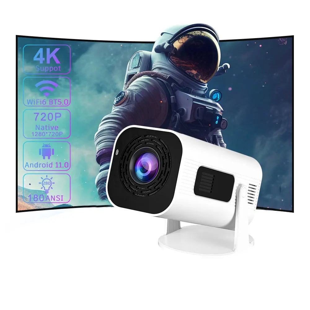 XP330 Home Cinema Portable Projector LED Video Projector HD 720P Portable Multi-media Android TV Projector with Wifi6 Speaker