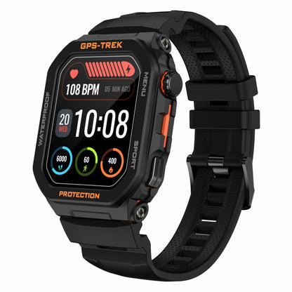 2024 FT61 Smart Watch for Men BT Call Health Monitoring 1.75inch Screen IP68 Waterproof GPS Positioning Sport Smartwatch