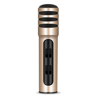FREE Sample Professional BGN-C7 Dual Mobile Phone Karaoke Live Singing Microphone Built-in Sound Card Condenser Microphones