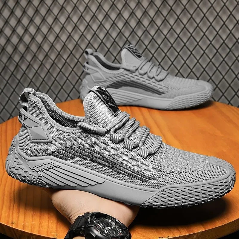 YF Men's New Breathable Shoes Men's Korean Version Versatile Thick Sole Small White Shoes Sports and Casual Board Shoes