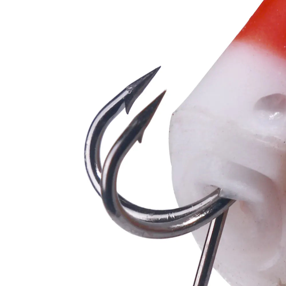 Soft Frog Fishing Lure 2.5CM 3G Double Hook Sequins Thunder Frog Rabbit Bait with Blade Tail Fishing Bait