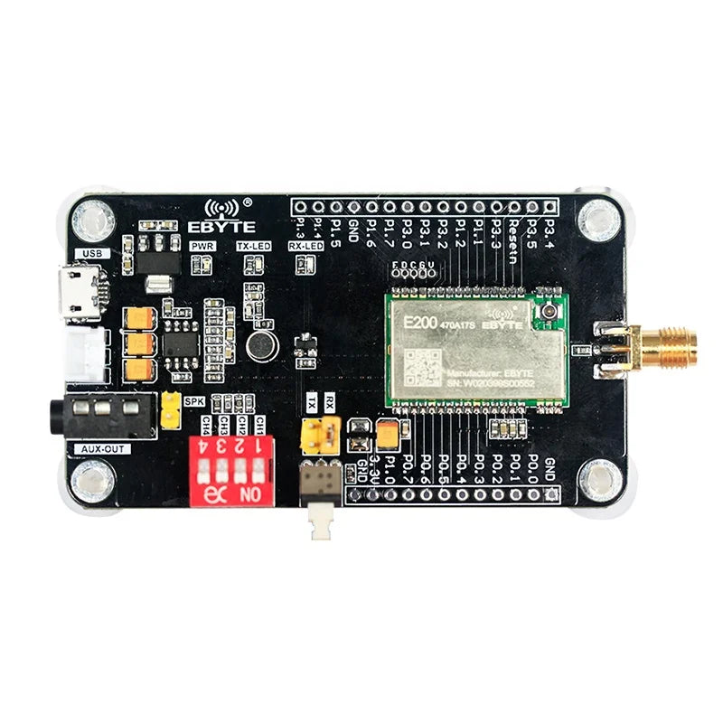 E200-470A17S Long Range Real Time Intercom Mobile Communication Wireless Audio Module USB Interface Test Board Kits With Antenna