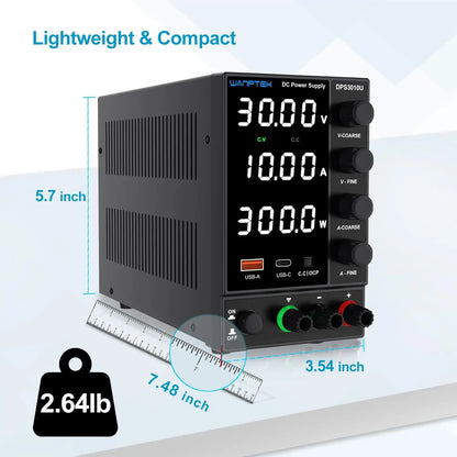 WANPTEK Adjustable Stable Voltage DC Power Supply 30V10A Mobile Maintenance Power Supply Battery Charging Switch Power Supply