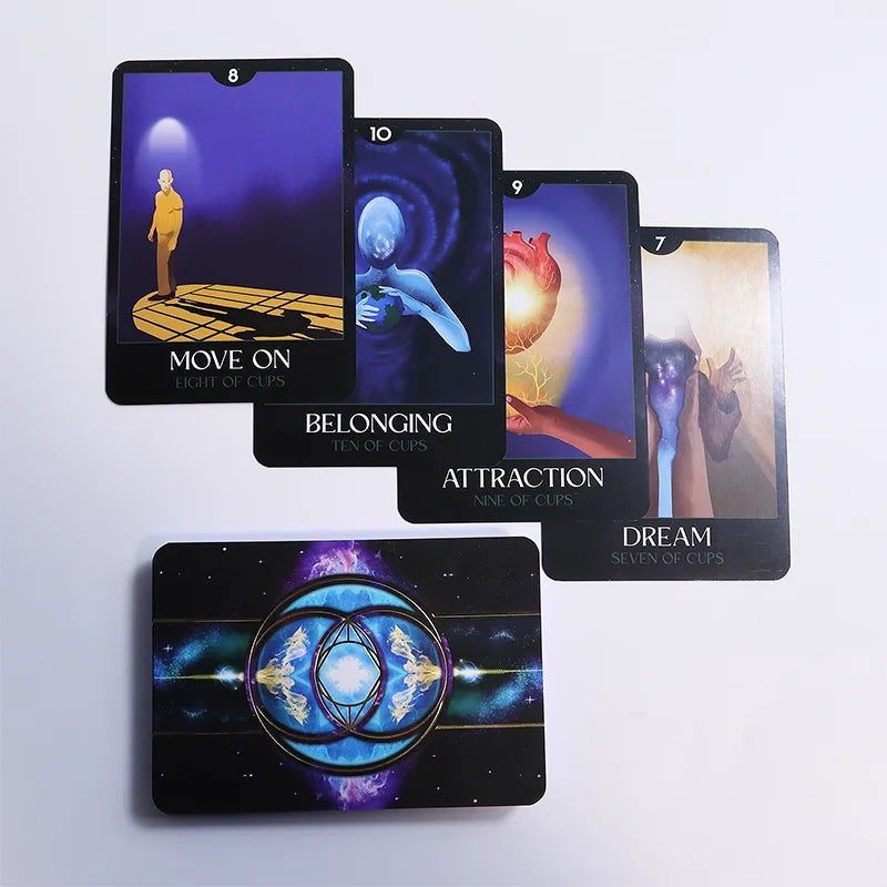 Custom Premium Tarot Deck Printed Eco Friendly 24K Gold Tarot Cards German Wholesale