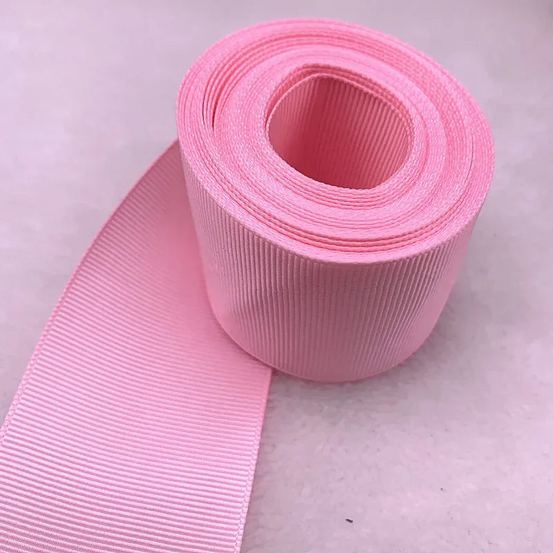 5yards 10/15/25/38/50mm Grosgrain Satin Ribbons for Wedding Christmas Party Decorations DIY Bow Craft Ribbons Supplies