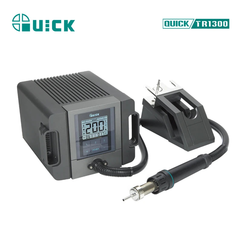 1300W Powerful Industrial & DIY Desoldering Iron Hot Air Gun with Vacuum Pump Quick TR1300 Electric Quick Hot Air Station