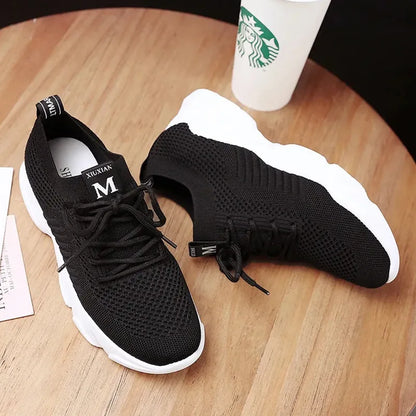 Women's Trendy Casual Mesh Running Sneakers Comfortable and Breathable with Lighted Feature for Autumn Season Low Price