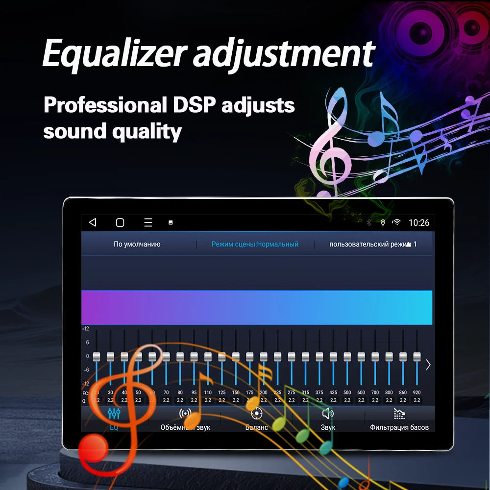 LELV 13.1inch Android 14 Auto Car Radio GPS Stereo 1Din/2Din Universal 360 Degree Rotation Multimedia Player DSP Carplay 4G