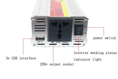 High Quality 2000W Inverter 20A Charger DC Output 3000W Rated Power Sinewave 220V Motor OEM Customizable 120V/230V/480V Options