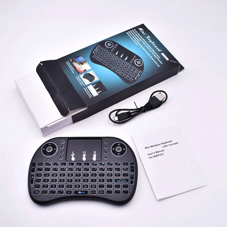 2021 Best Selling Smart Keyboard Touchpad I8 Airmouse Wireless Remote for Android Smart Box