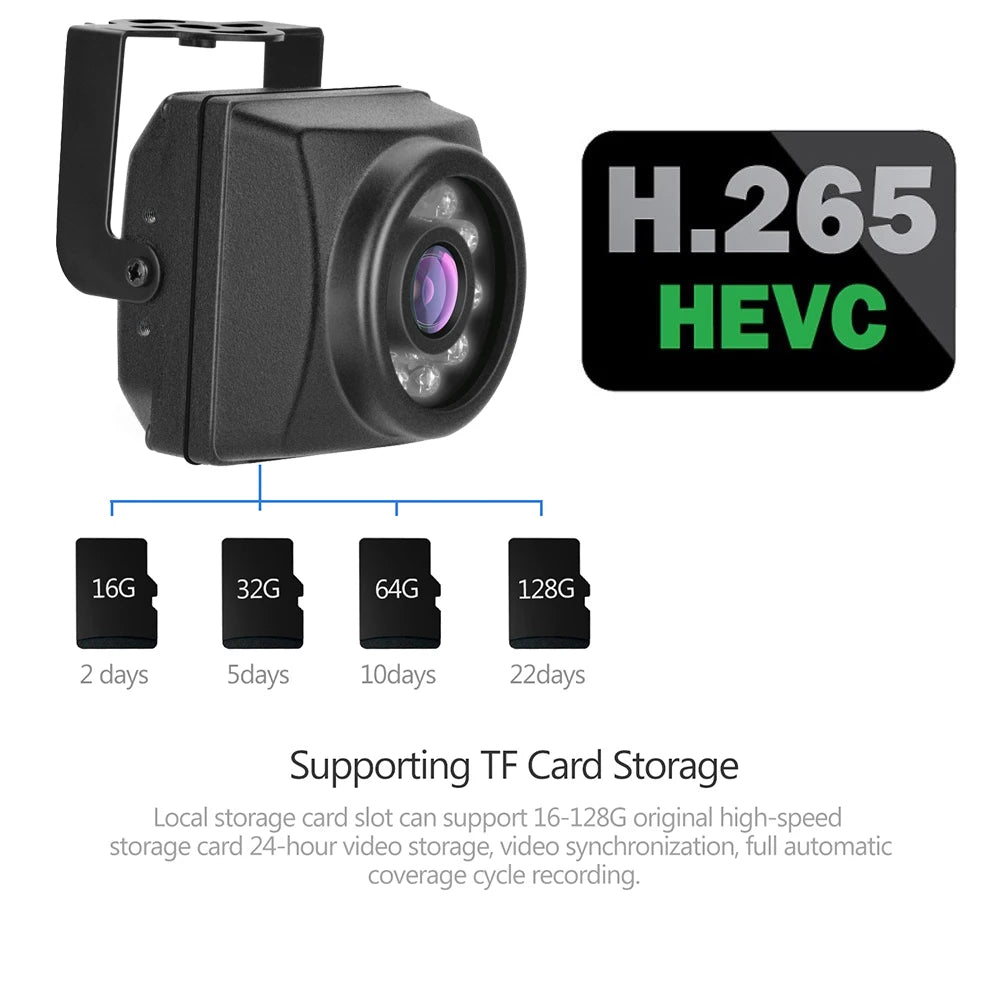 2160P 4K 4MP 5MP 3MP IP66 Waterproof Night Vision IR-Cut 940nm Minitype Small POE IP IR Nest Cam Outdoor Security Camera